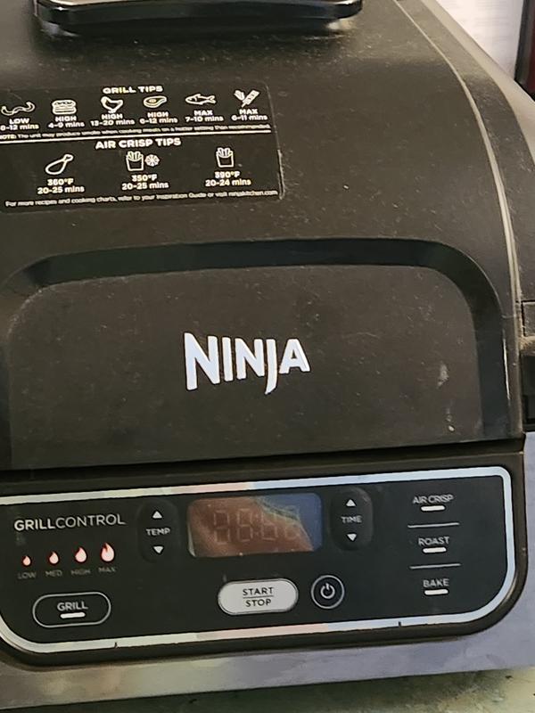 Ninja EG201 Foodi 6 in 1 Indoor Grill Air Fryer Combination Black Silver