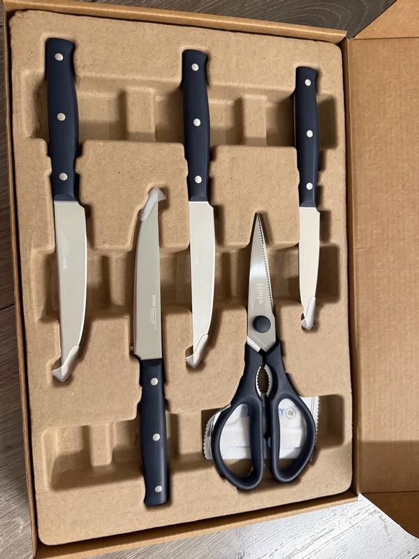 Ninja NeverDull® 10-Piece German Steel Knife Set with Removeable