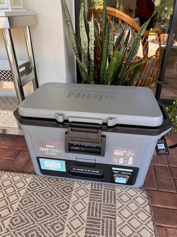 NINJA FrostVault 50- qt Hard Cooler with Dry Zone in Slate Gray