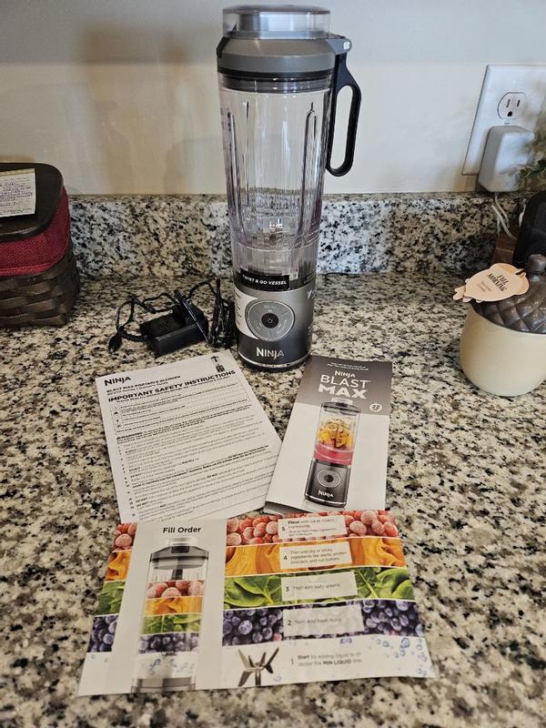 Ninja Blast™ Max Cordless Portable Blender Platinum Silver