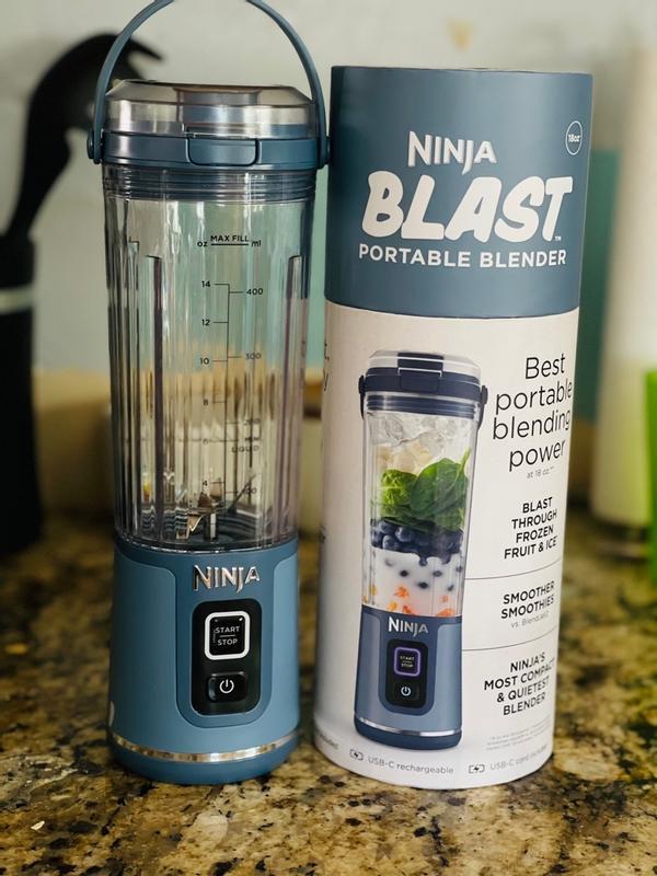 NINJA Blast 18 oz. Single Speed Forest Green Portable Blender