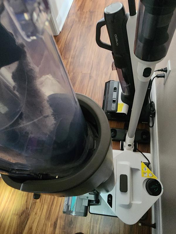 Debris still in the dust cup did not suck it up out.