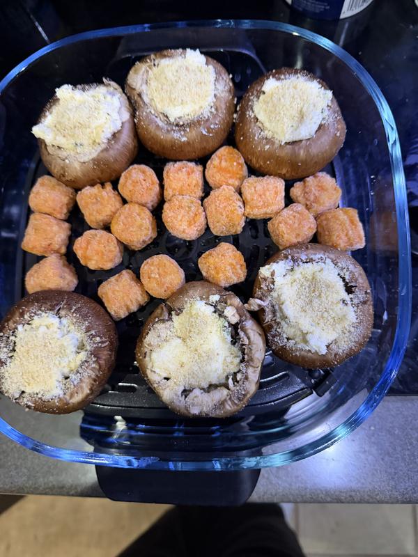 Stuffed Portobello mushrooms & sweet potatoes