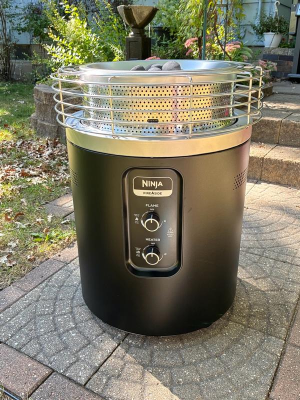 Ninja Fireside360 Outdoor Heater & Fire Pit with Cover Bundle in