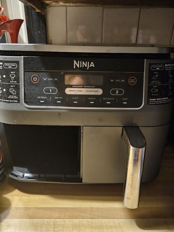 Ninja Foodi 6-in-1 8 qt. 2-Basket Air Fryer 8-Quart Dual Zone Feature Gray Air  Fryer in the Air Fryers department at