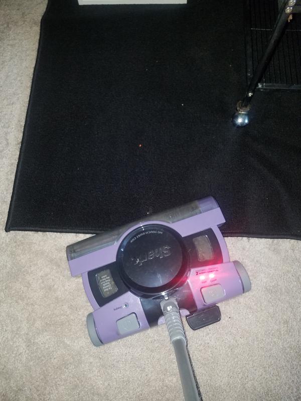 Smooth transition from carpet to throw rug!