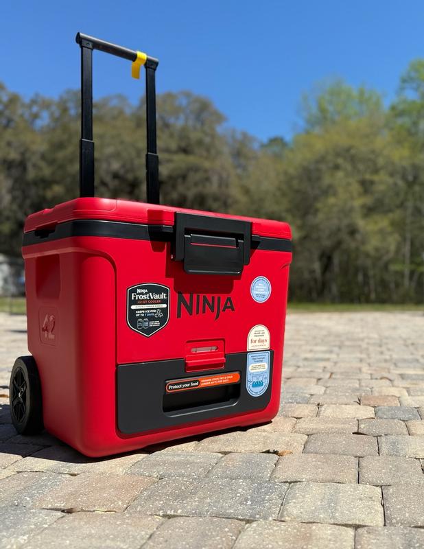 Ninja FrostVault™ 42qt Cooler with Wheels in True Red | SharkNinja