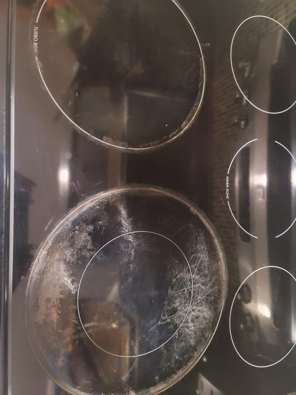 Scratched cooktop