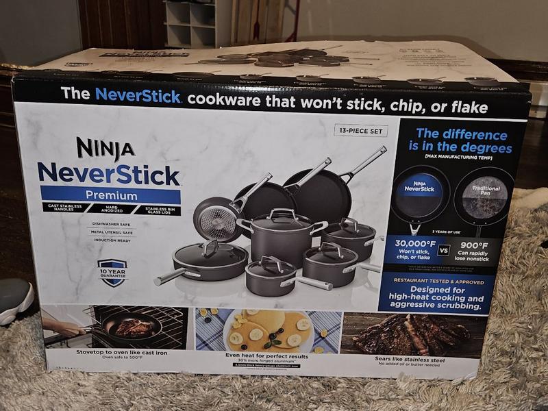 Ninja Foodi NeverStick Premium Hard-Anodized 13-Piece Cookware Set