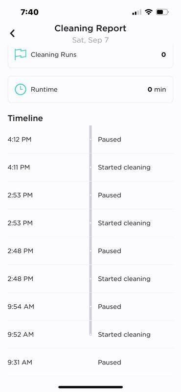 The times it stopped working in one day
