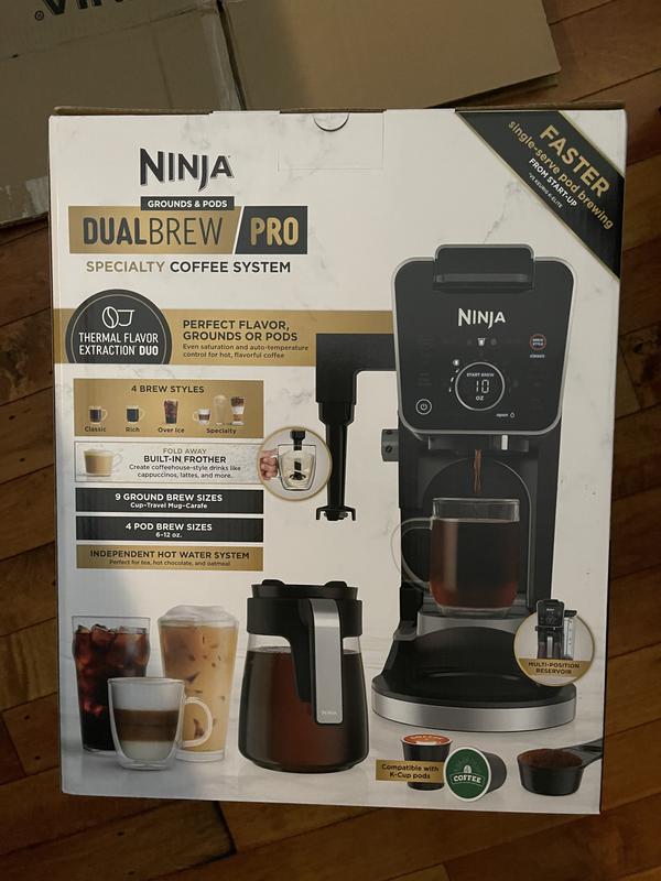 Ninja Dual Brew Pro Specialty Coffee System 4 Brew Styles And