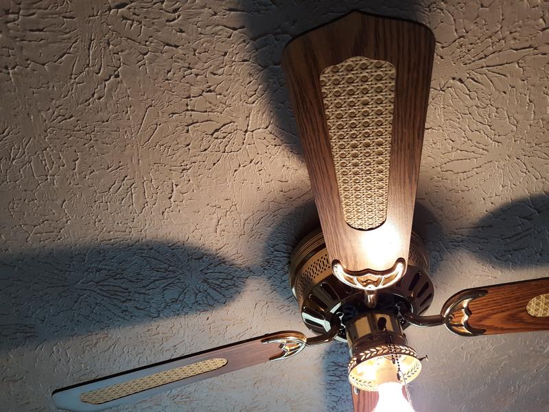 My ceiling fan after I cleaned it!