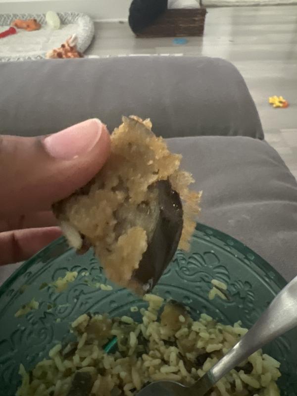 Supposed to be fried eggplant…when baked looked great. When air fried not so much.