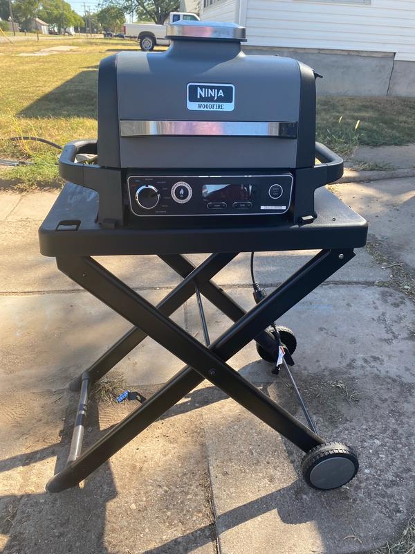 Ninja Black Aluminum Folding Grill Stand in the Grill Carts & Grill Stands  department at