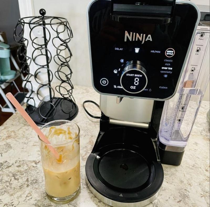  Ninja CFP301 DualBrew Pro Specialty 12-Cup Drip Maker with  Glass Carafe, Single-Serve Grounds, compatible with K-Cup pods, with 4 Brew  Styles, Frother & Separate Hot Water System, Black : Everything Else