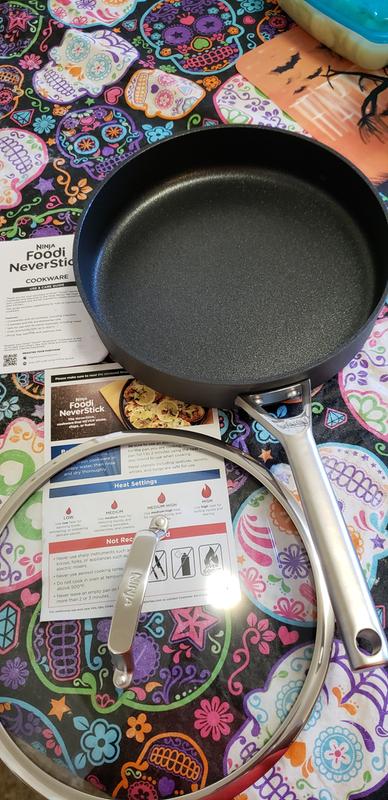 Ninja Foodi NeverStick Premium Hard-Anodized 5-Qt. Sauté Pan with Glass Lid