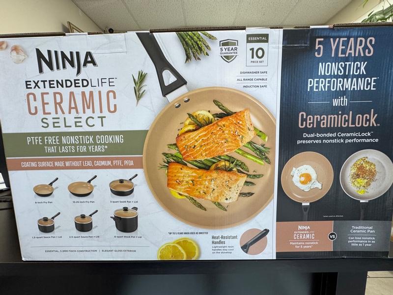Ninja Extended Life™ Ceramic Select 10-Piece Cookware Set | SharkNinja