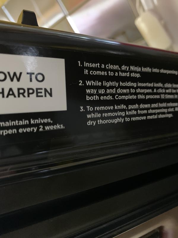 Instructions on the side