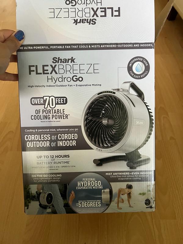 Shark FlexBreeze HydroGo FA052JGY グレー Shark シャーク FlexBreeze HydroGo コードレスサーキュレーターファン