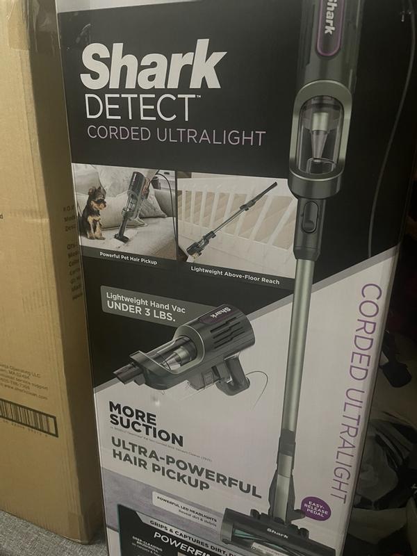 Shark Detect Ultralight Corded Stick Vacuum HZ752 8" Cleaning Path Green - Thumbnail 3