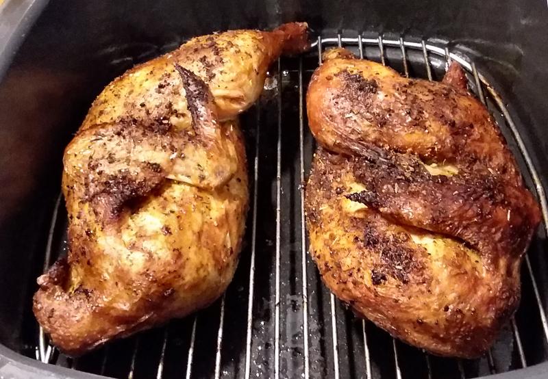 It's the simple things. Like re-roasted, pre-cooked supermarket rotisserie chicken.