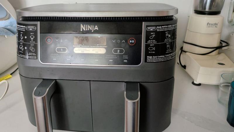 Ninja Foodi 6-in-1 XL 10-Quart Black Digital 2-Baskets Air Fryer