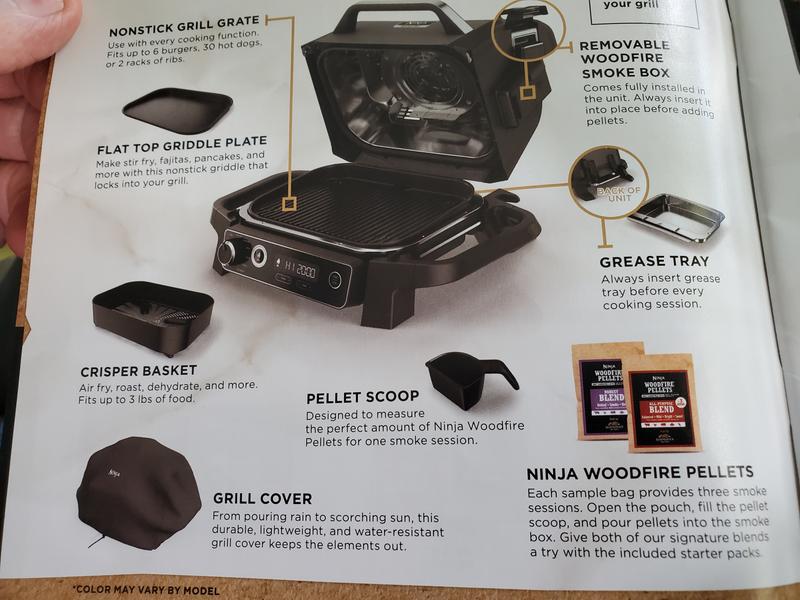 Ninja Woodfire Electric Outdoor Grill, Smoker, & Griddle