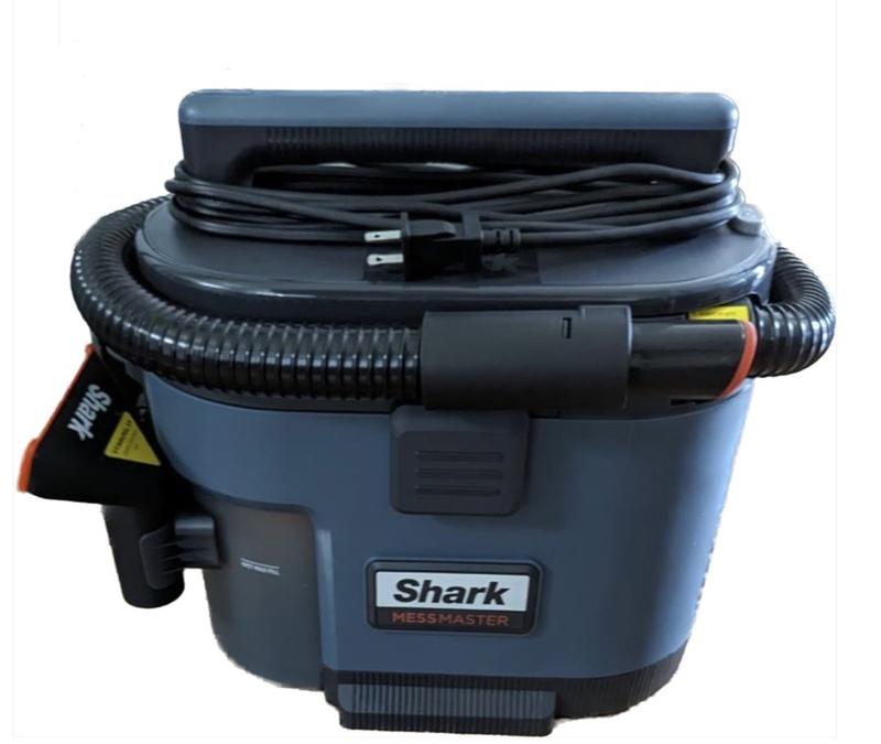 Shark MessMaster Portable Wet Dry Vacuum, Small Shop Vac, 1 Gallon  Capacity, Corded, Handheld, for Pets & Cars, AnyBag Technology,  Self-Cleaning