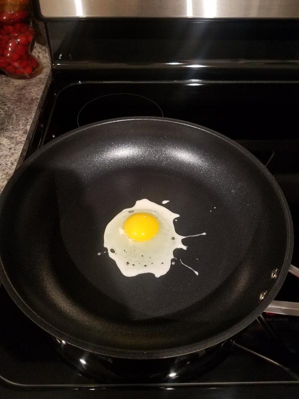 Cooking nicely with no sticking!