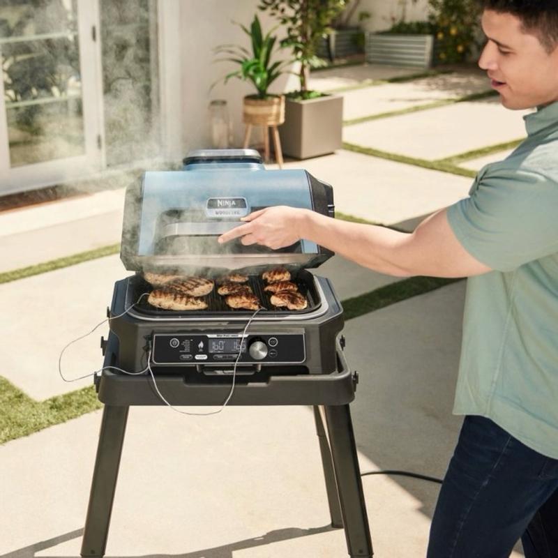Ninja WoodFire ProConnect XL Outdoor Electric Smoker & AirFry Grill 