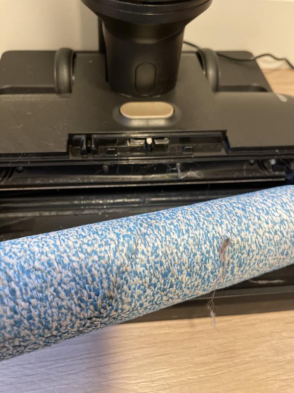 Matted mop/vacuum after a basic cycle clean