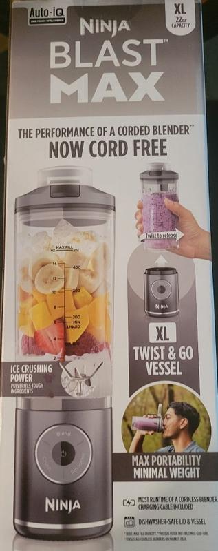 Ninja Blast™ Max Cordless Portable Blender Platinum Silver