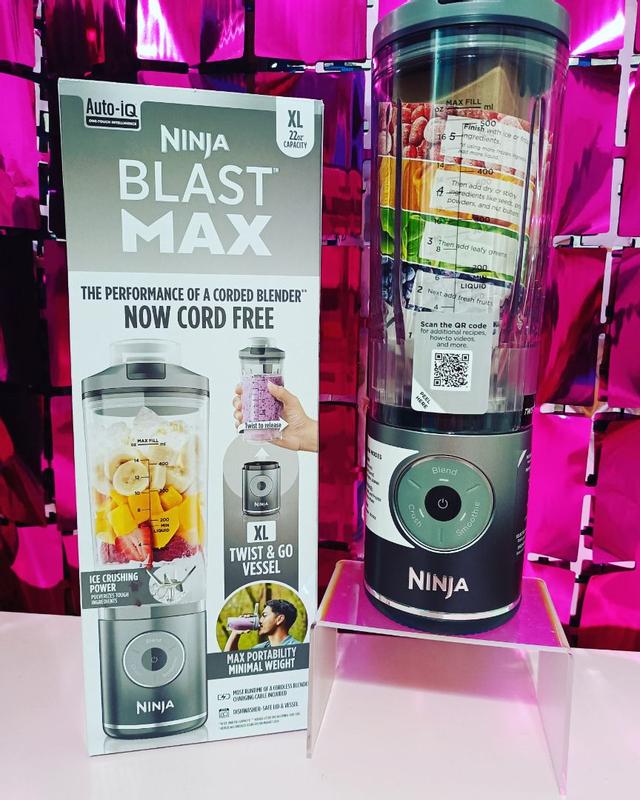 Ninja Blast™ Max Cordless Portable Blender Platinum Silver