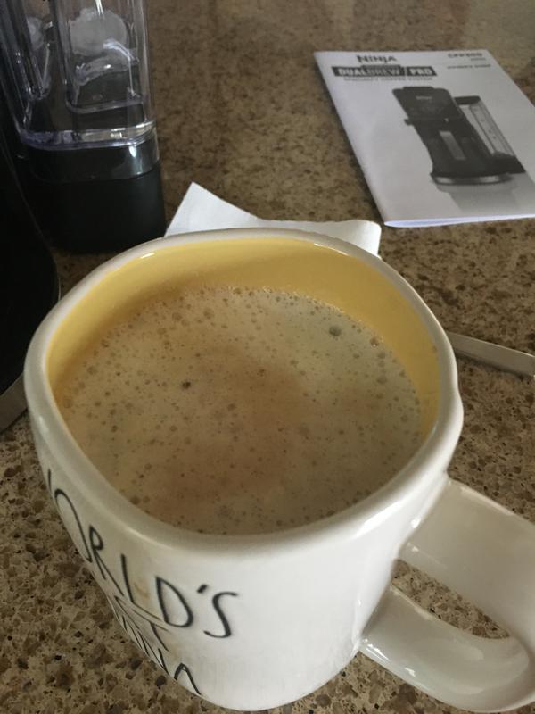 Frothy creamer is a great feature!