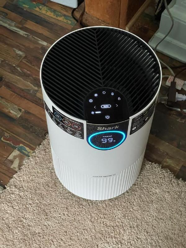 shark hp201 air purifier max with true hepa white