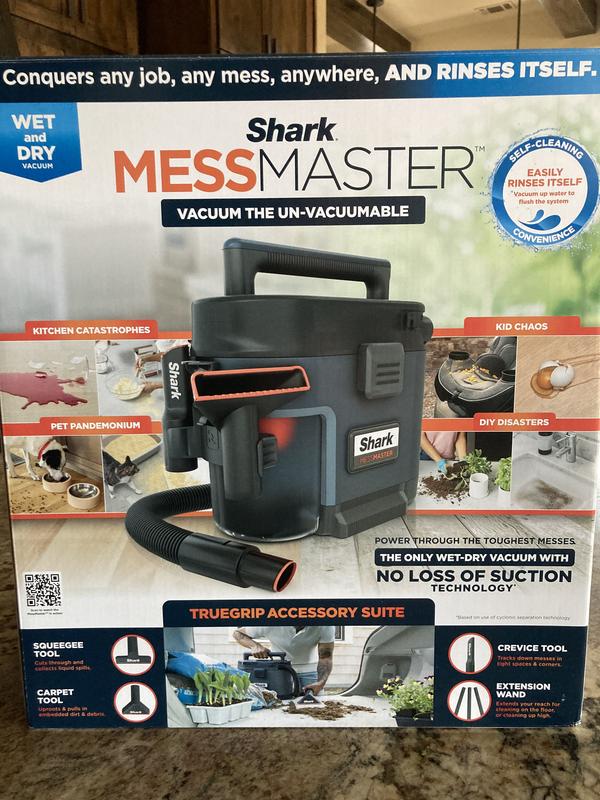 Shark MessMaster Portable Wet/Dry Vacuum, Small Shop Vac, 1 Gallon  Capacity, Corded, Handheld, Perfect for Pets & Cars Blue VS101 - Best Buy