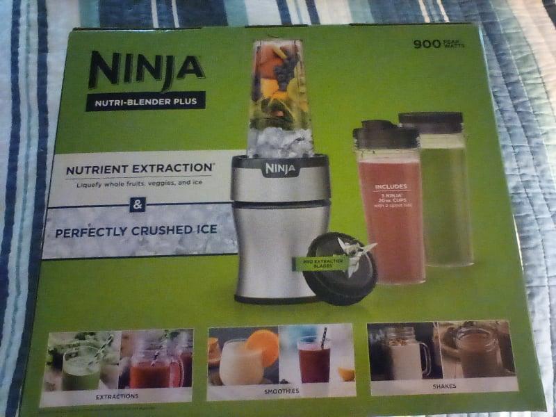 NINJA Nutri Blender Pro Silver 24 oz. with 2 Speed Auto iQ, 1100 Peak Watt, Personal  Blender (BN401) BN401 - The Home Depot
