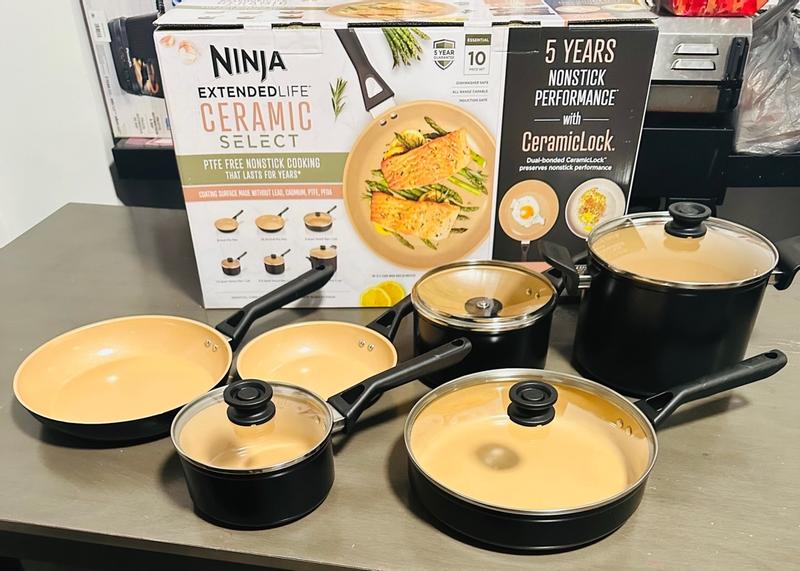 Ninja Extended Life Ceramic Select 10-Piece Cookware Set - Thumbnail 2