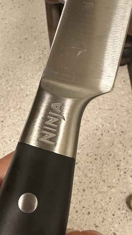 Ninja K30020 Foodi NeverDull System 8-Inch Chef Knife, Premium, German  Stainless Steel, Black
