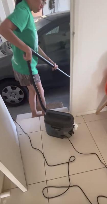 Using shark cleaner on my car