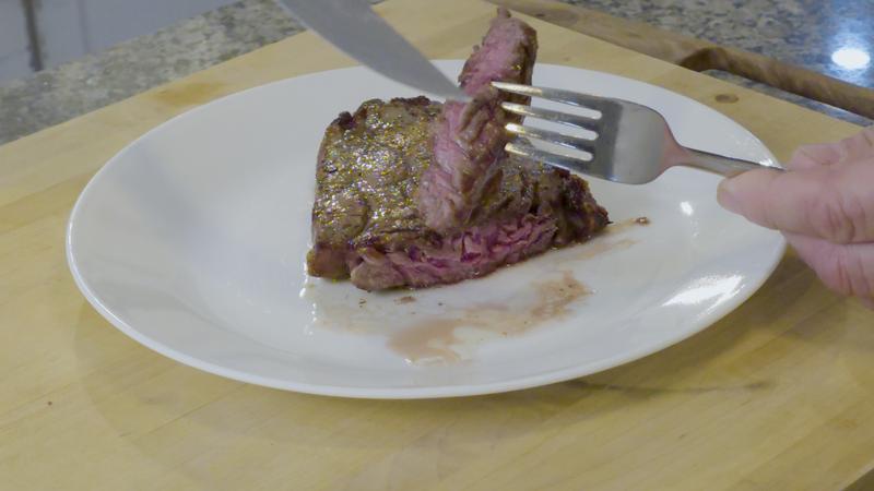 Perfect rib eye steak