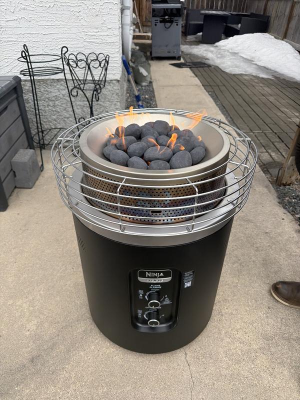 Ninja Fireside360™ Outdoor Heater & Fire Pit and Soft Cover Bundle