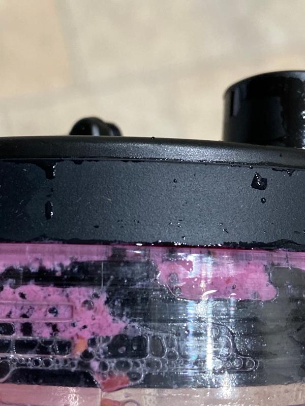 Theres the main bit then just above the thinner line you can see is where it leaks everytime