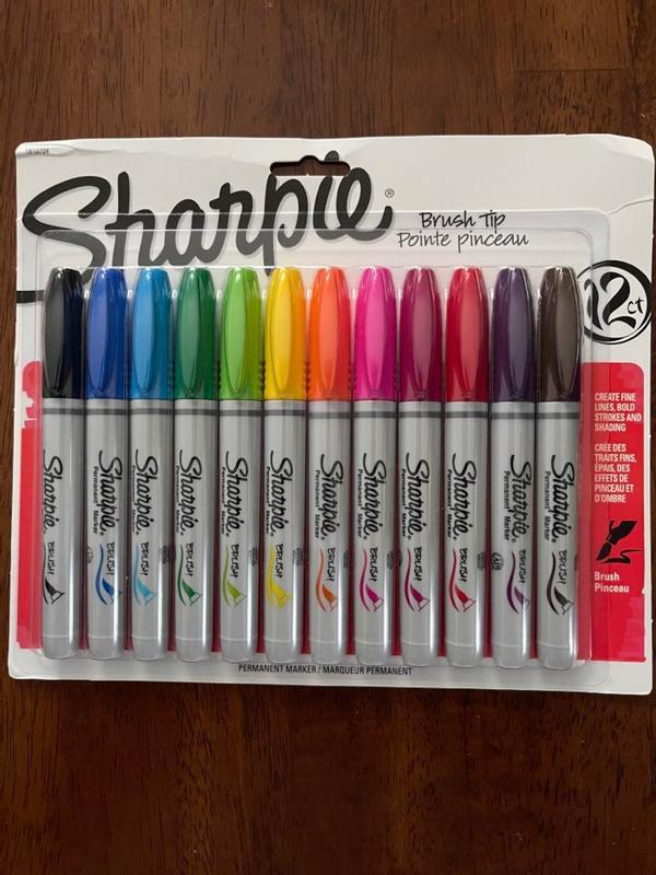 NEW Sharpie Brush Pen Demo - Blending Markers, Brush Tip Pens, Sharpies 
