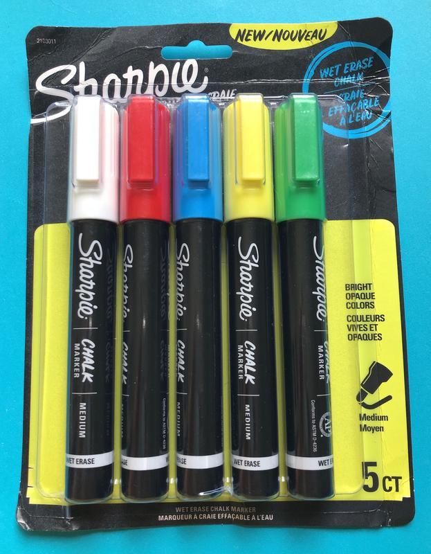 Sharpie Wet Erase Chalk Marker BluePens and Pencils