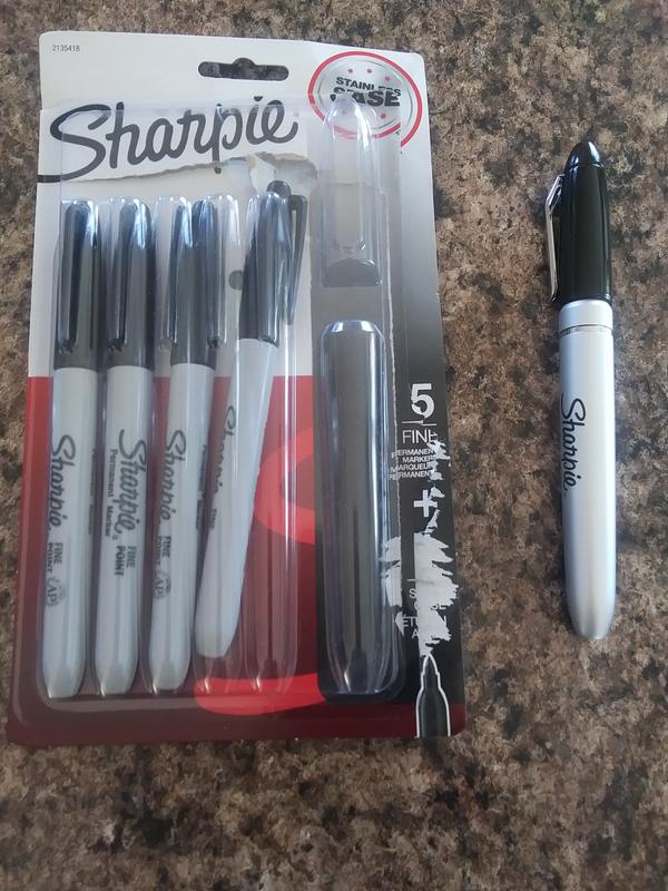 Sharpie Stainless Steel Case And Marker Set 5pc