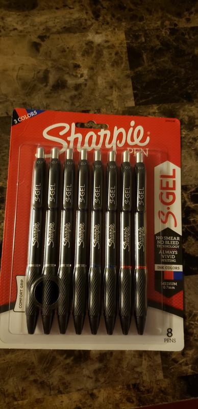 Bolígrafos de Gel Sharpie S-Gel Tinta Azul Gris .7mm, Bolígrafos