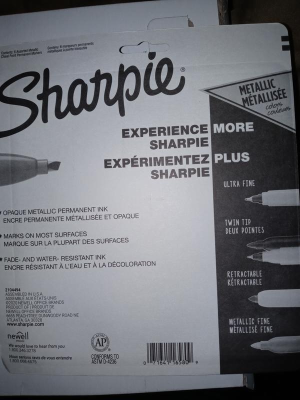 Sharpie® Chisel Tip Metallic Permanent Markers