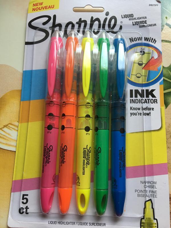 Sharpie Liquid Highlighter, Chisel Tip Highlighters, Assorted