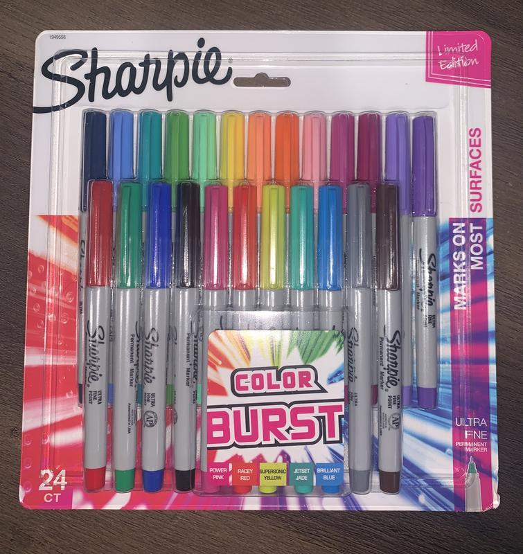 Sharpie® Fine Point Color Burst Permanent Markers, 24 pk - Kroger